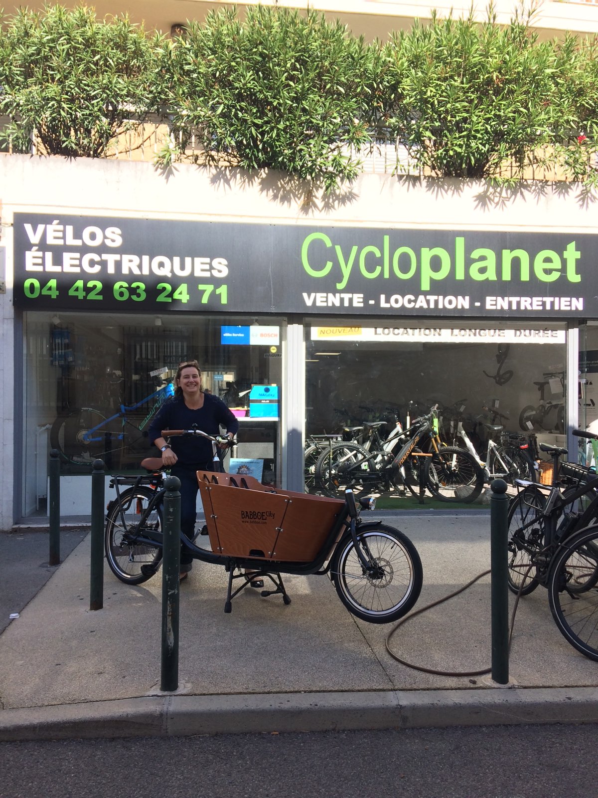 Anne,cliente cycloplanet aix en provence